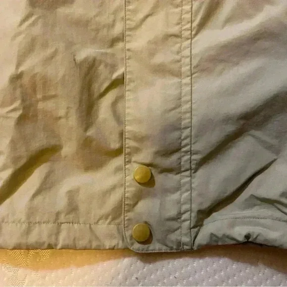 VGT EXODUS Windbreaker Jacket Hooded Front Pockets Zip-up Cream/Beige Size L - Picture 11 of 16